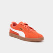 Tennis basses &agrave; lacets en cuir Puma Club orange fonc&eacute; homme
