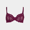 Soutien-gorge emboîtant dentelle rouge femme