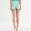 Short avec taille élastiquée bleu turquoise femme