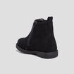 Bottines paillet&eacute; chelsea zipp&eacute;es noir b&eacute;b&eacute; fille