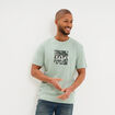 T-shirt manches courtes coton vert pastel homme