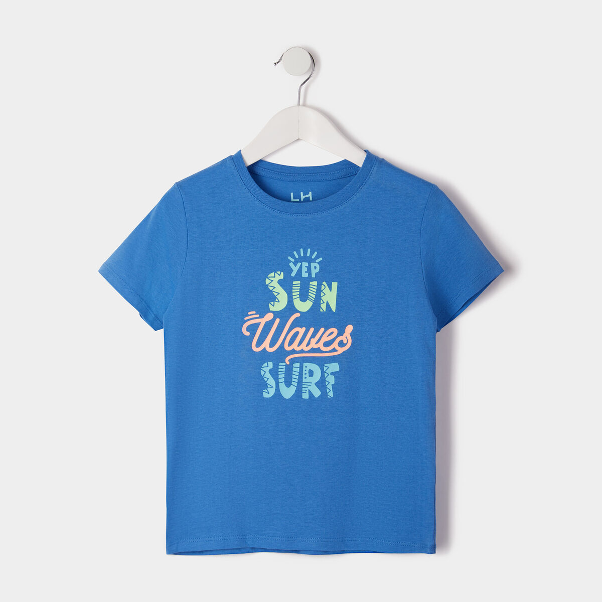 T-shirt à manches courtes bleu garçon
