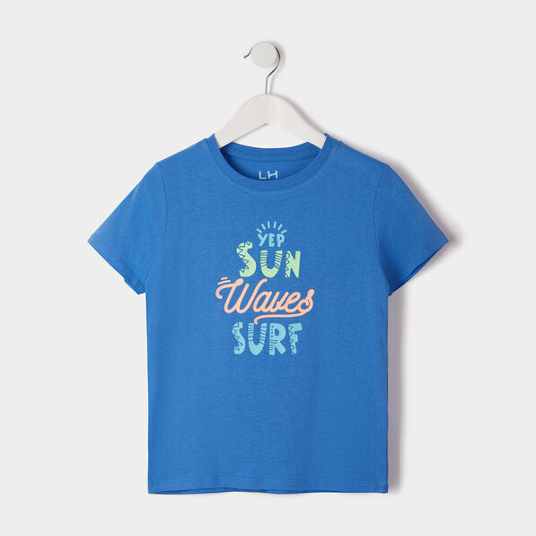 T-shirt à manches courtes bleu garçon