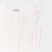 Combishort coton broderie anglaise blanc bébé fille