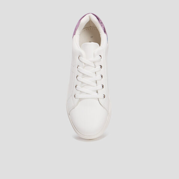 tennis a lacets blanc fille Tennis à lacets blanc fille