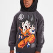 Sweat à capuche hoodie Dragon Ball Goku gris foncé garçon
