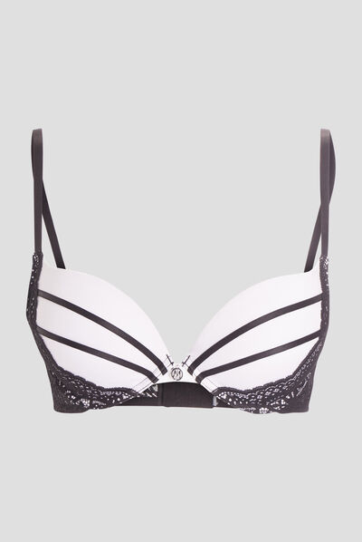 Soutien-gorge maxi push-up blanc femme