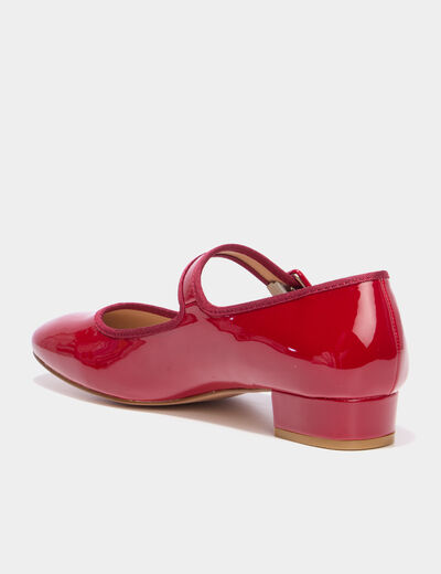 Babies vernies &agrave; talons rouge femme