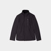 Veste droite courte zippée col montant gris foncé homme