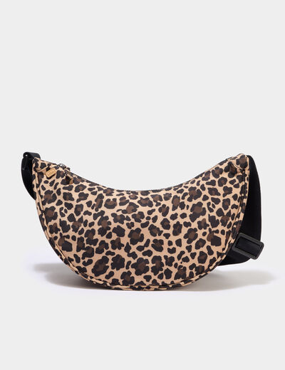 Sac banane en bandouli&egrave;re sable femme