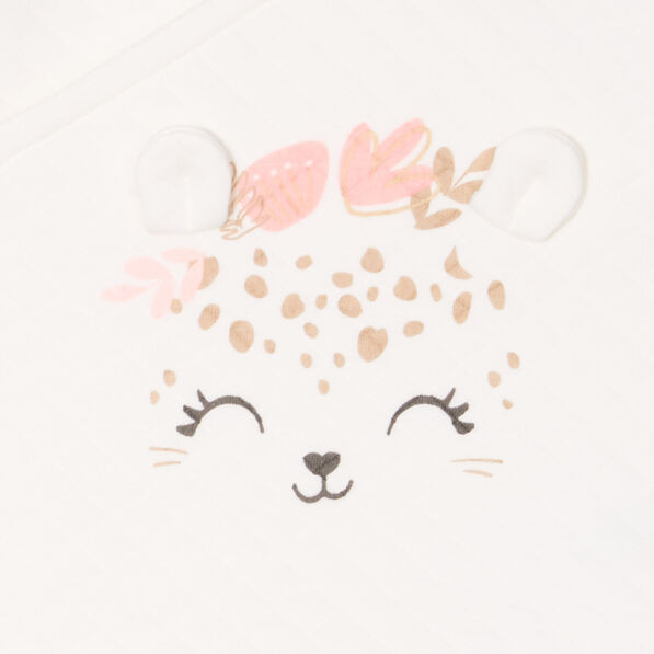 Ensemble de naissance 2 pièces blanc bébé fille
