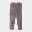 Pantalon de jogging velours côtelé gris clair homme