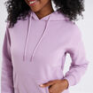 Sweat hoodie molleton à capuche violet clair femme