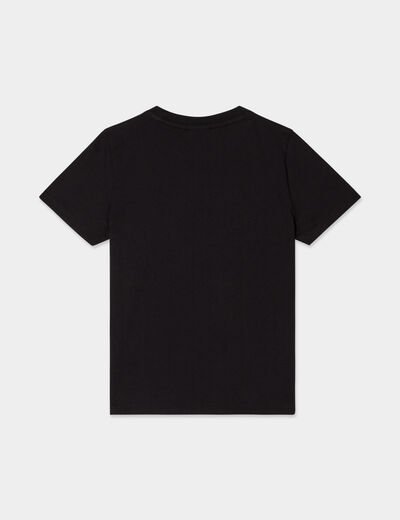 T-shirt manches courtes Rolling Stones noir garçon