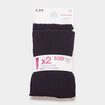 Lot 2 paires collants noir femme