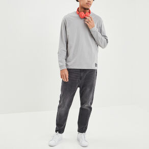 t shirt manches longues gris clair homme T-shirt manches longues gris clair homme