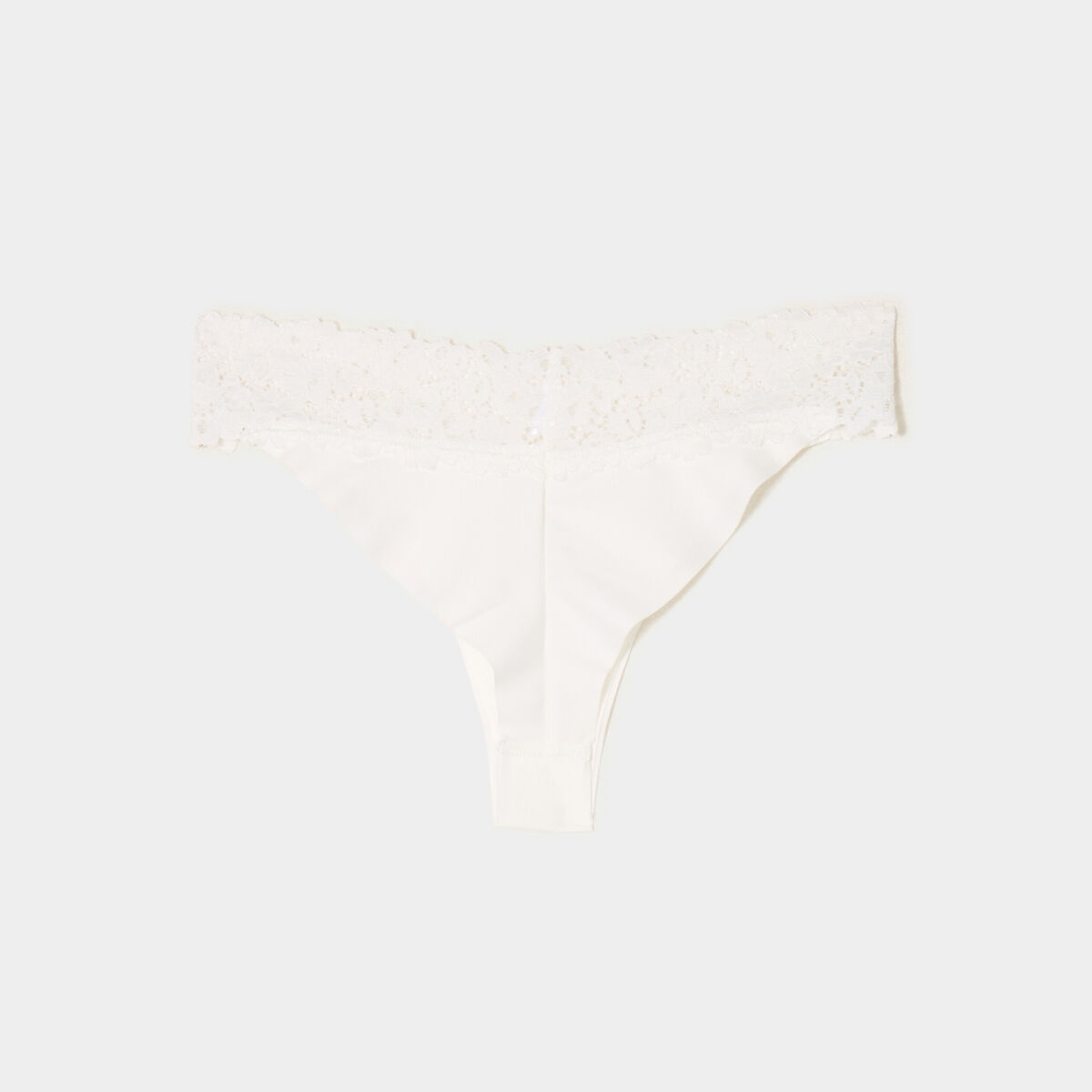 Lot 2 tangas micro sans couture blanc femme
