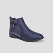 Bottines chelsea avec boucles bleu femme
