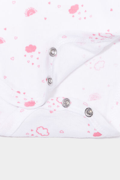 Lot 3 bodies US coton rose fushia bébé fille