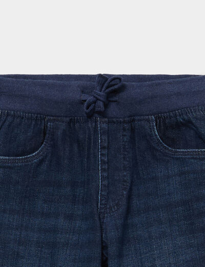 Jeans regular taille &eacute;lastiqu&eacute;e bleu gar&ccedil;on