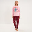 Ensemble pyjama 2 pi&egrave;ces Stitch rose femme