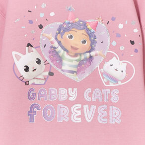 sweat hoodie gabby et la maison magique rose poudree fille Sweat hoodie Gabby et la Maison magique rose poudrée fille