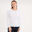 T-shirt thermique Damart x Trappeur blanc femme