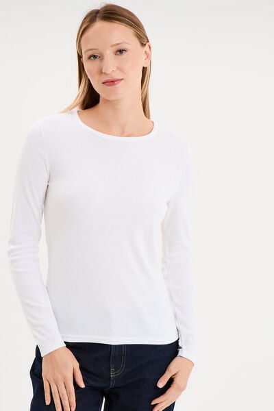 T-shirt thermique Damart x Trappeur blanc femme