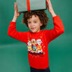 Sweat de No&euml;l Pat Patrouille rouge gar&ccedil;on