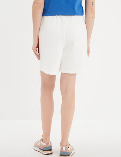 Short de jogging à coulisse Creeks blanc femme