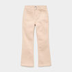 Pantalon bootcut twill 4 poches beige fille
