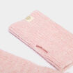Mitaines tricot rose fille