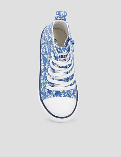 Tennis montantes en toile Creeks bleu fille