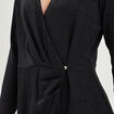 Robe courte plis devant Mosquitos noir femme