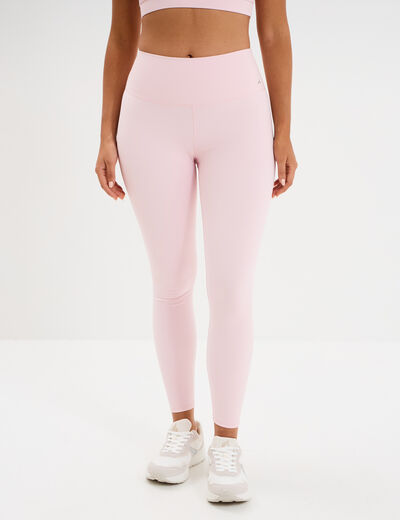 Legging de sport gainant taille haute rose clair femme