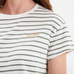 T-shirt manches courtes coton ecru femme