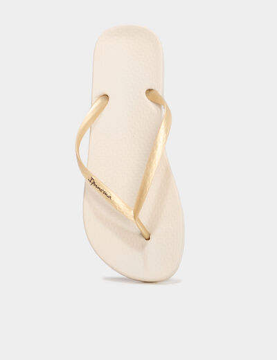 Tongs Ipanema jaune or femme