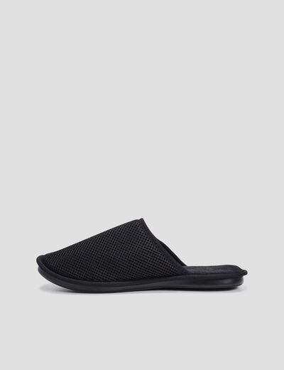 Chaussons mules noir homme