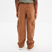 Pantalon cargo coton Creeks marron garçon