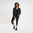 Legging corsaire de sport stretch noir femme