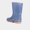 Bottes de pluie paillettes Stitch bleu fille