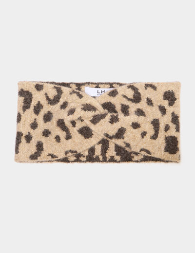 Bandeau effet nou&eacute; sable femme