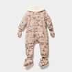 Combinaison pilote &agrave; capuche Creeks ecru b&eacute;b&eacute; gar&ccedil;on