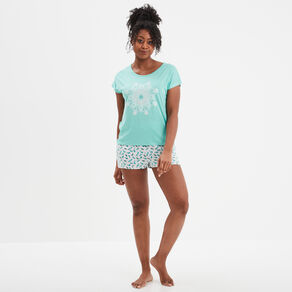ensemble pyjama 2 pieces short gris clair femme Ensemble pyjama 2 pièces short gris clair femme