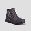 Bottines avec brides gris fille