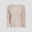 Pull manches longues sable femme