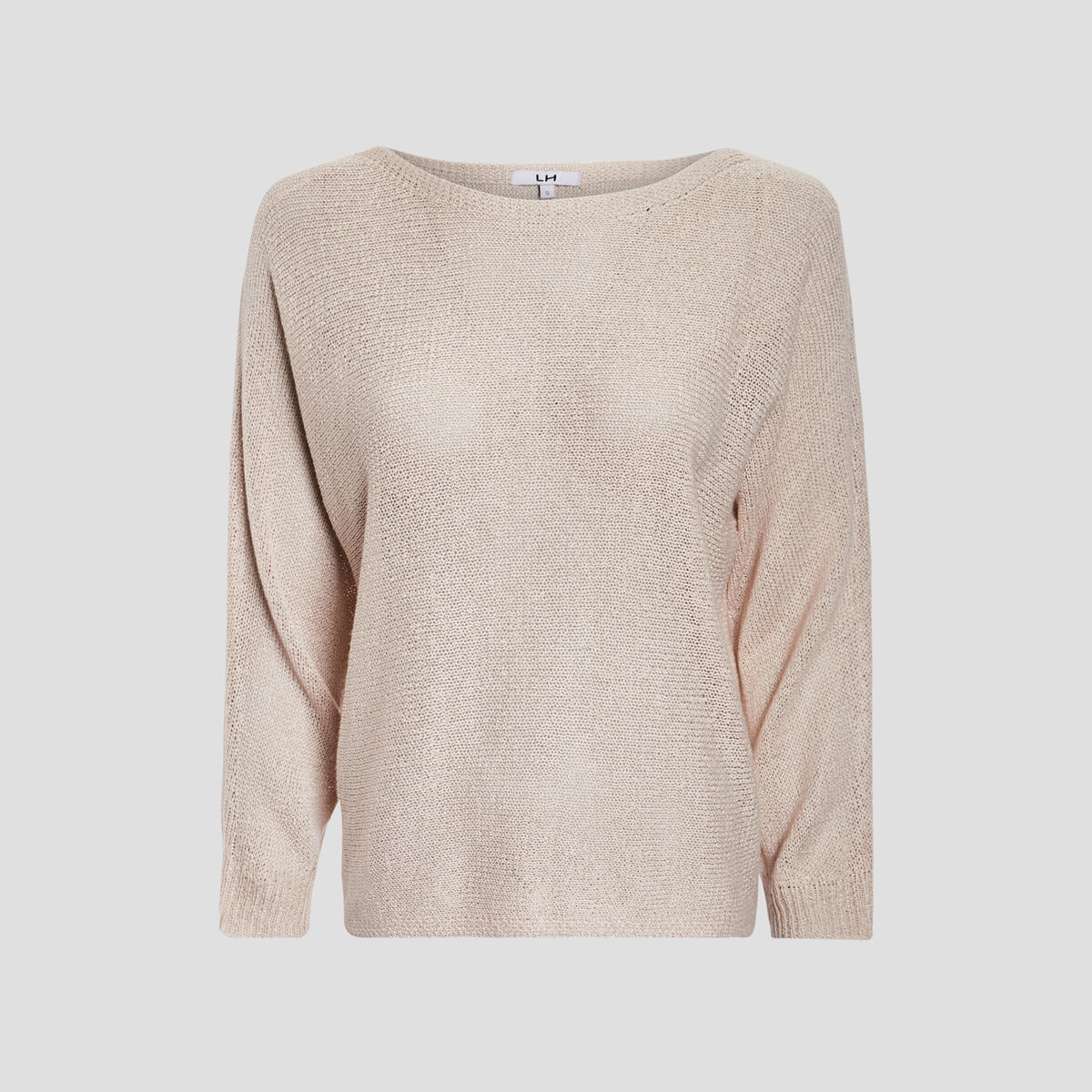 Pull manches longues sable femme