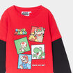 T-shirt manches longues Super Mario rouge garçon
