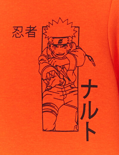 Sweat à capuche hoodie Naruto orange foncé garçon
