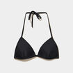 Haut de maillot de bain triangle coques noir femme